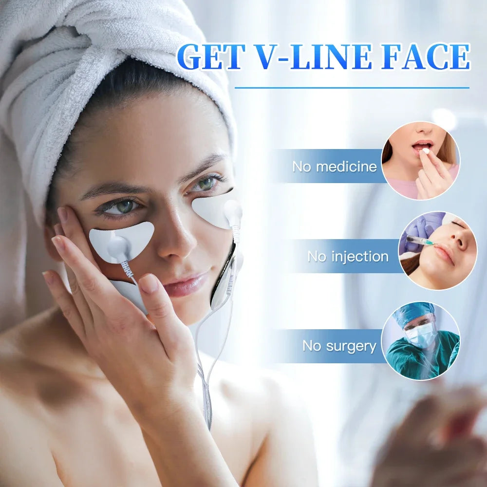 EMS Face Lifting Massage Microcurrent Face For Face Anti Wrinkle Skin Tighten Beauty Health Face Massage